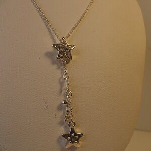 Silver Tone Star Charm Necklace Shine Boutique